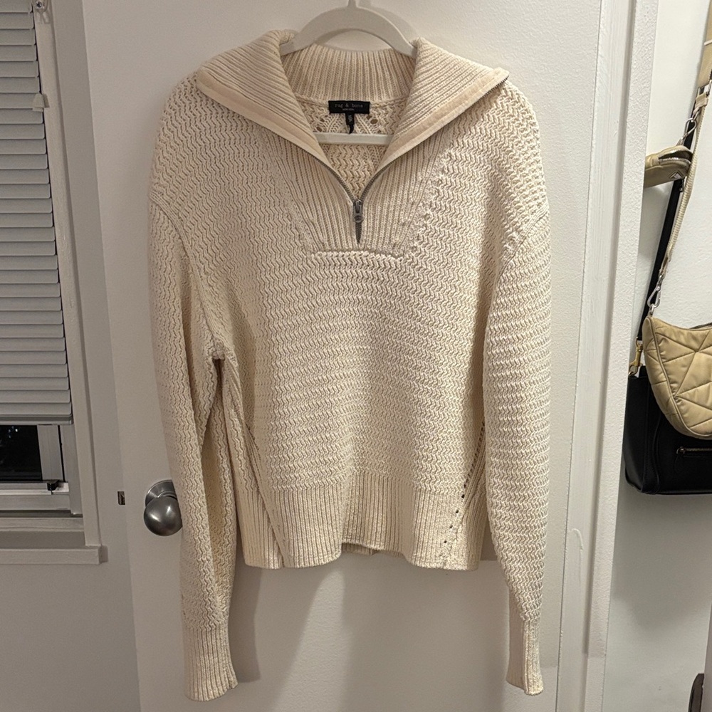 Rag & Bone Lena Half-Zip Sweater